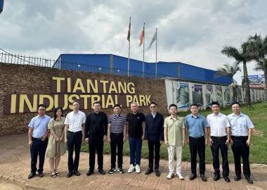 乌干达当地时间2024年3月26日，江西省人民政府外事办公室副主任李雨强率江西省政府外办代表团一行莅临天唐集团调研访问